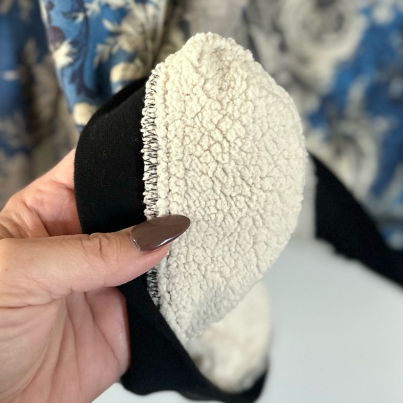 GARYGRAHAM422 XXL XL L Unisex Fleece Lined Patched Seeatshirt • Floral Print - Picture 5 of 12